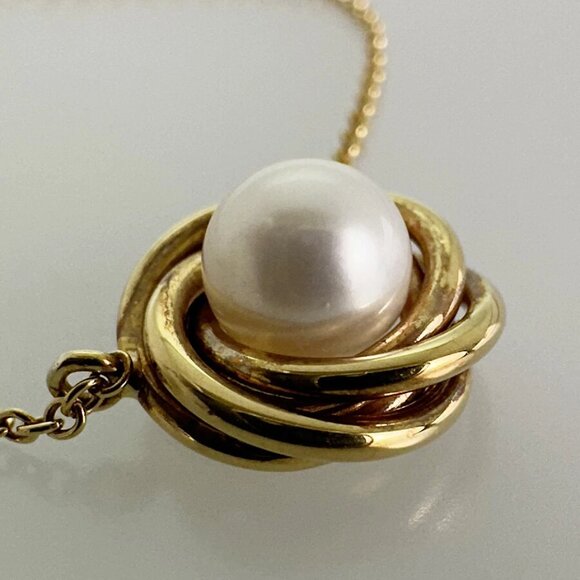 TIFFANY&Co. Yellow gold Pearl Necklace - Picture 5 of 12